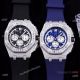 Iced Out Audemars Piguet Royal Oak Chronograph Watches Blue White Dial (4)_th.jpg